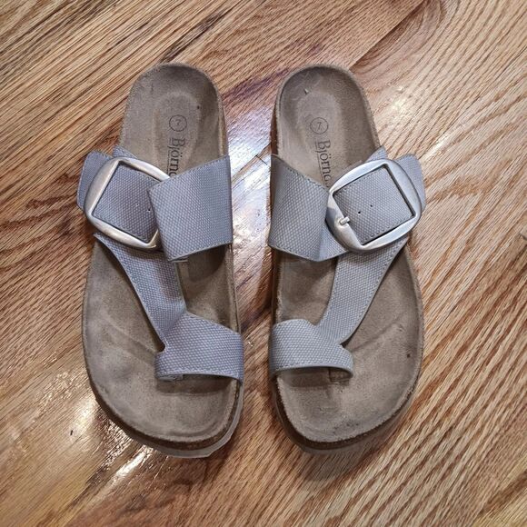 Bjorndal  Women’s‎ Sandals Size 7 Leather - Silver - Picture 2 of 5